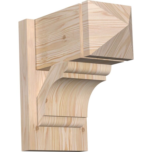 Ekena Millwork Olympic Arts & Crafts Smooth Outlooker, Douglas Fir, 7 1/2"W x 14"D x 14"H OUT08X14X14OLY03SDF - main